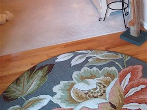 Foyer to living room rug