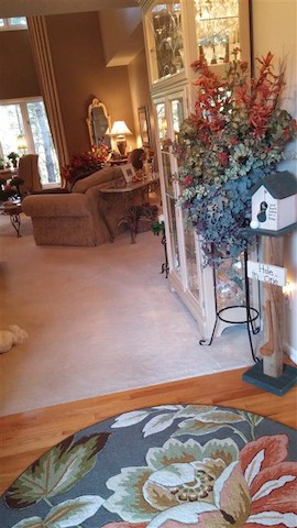 Foyer to living room rug